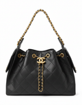 Small caviar navy bag